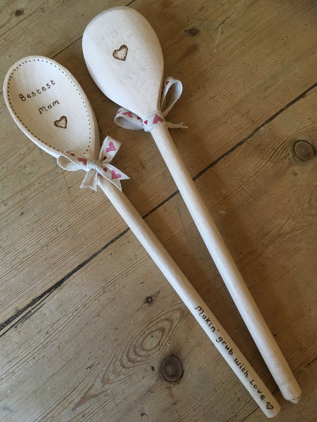 Parent and child spoon set