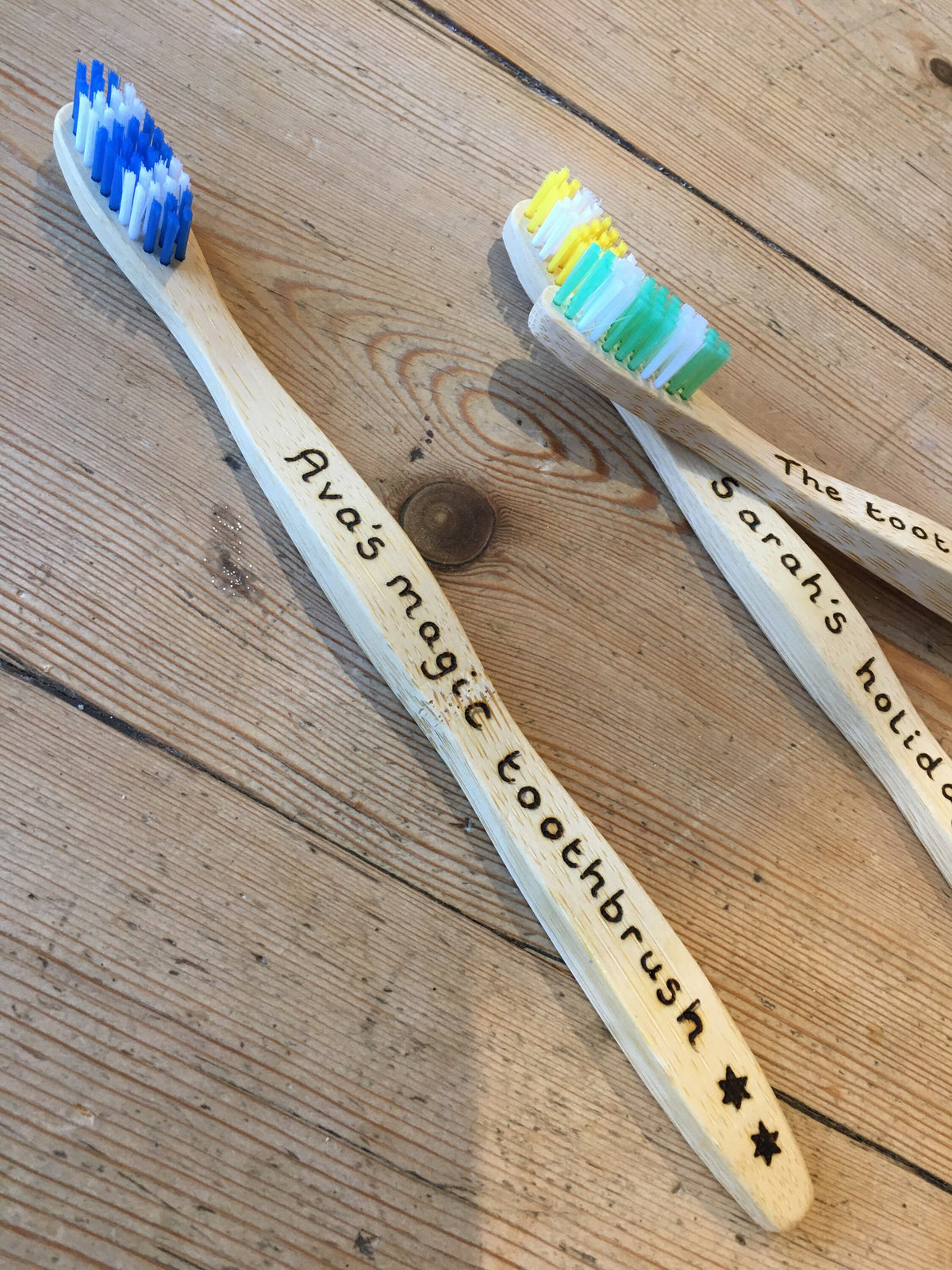 Personalised bamboo toothbrush