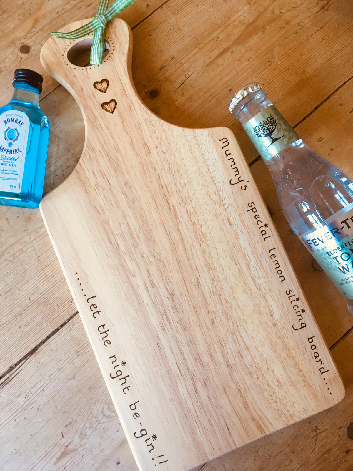 Gintastic lemon chopping board