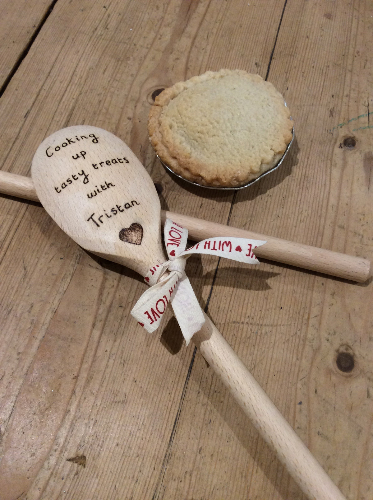 Personalised wooden spoon