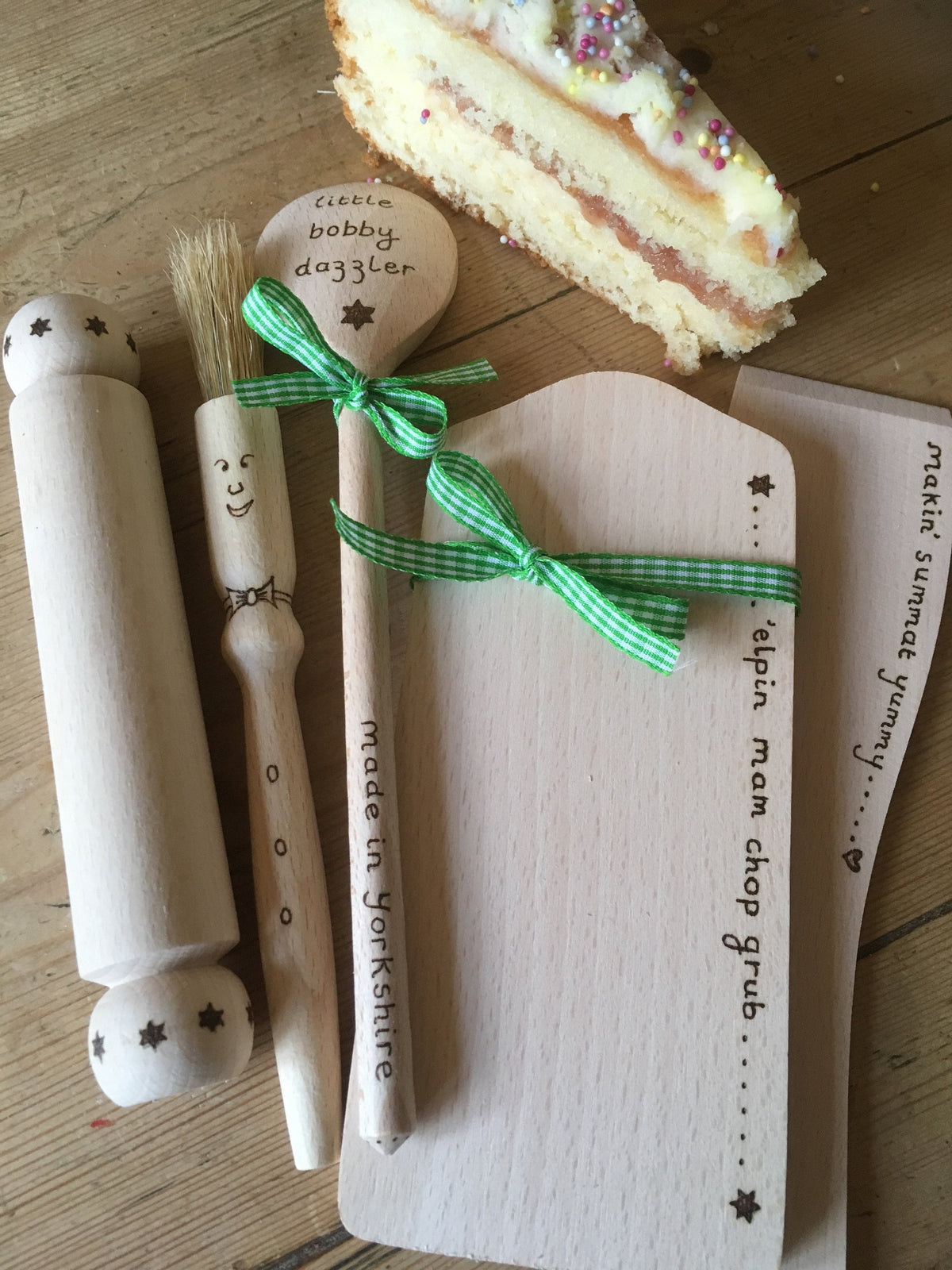 Children’s personalised baking set