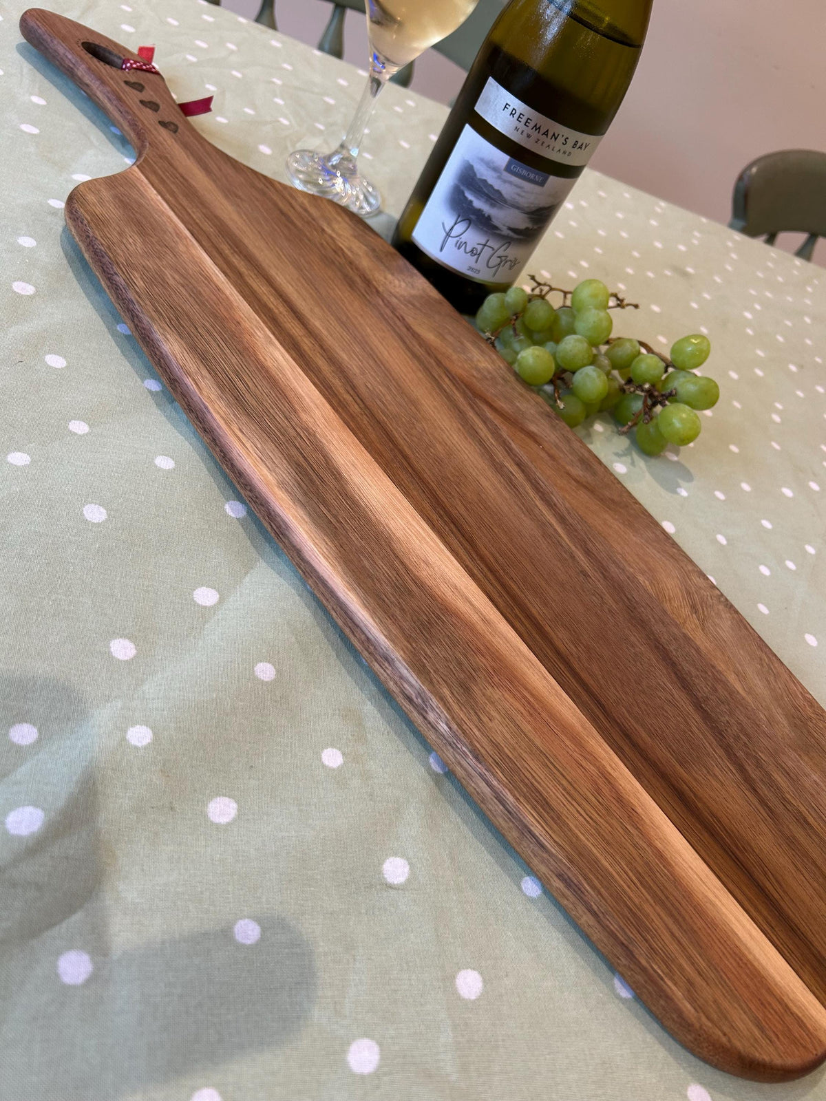 Personalised large acacia wooden charcuterie board
