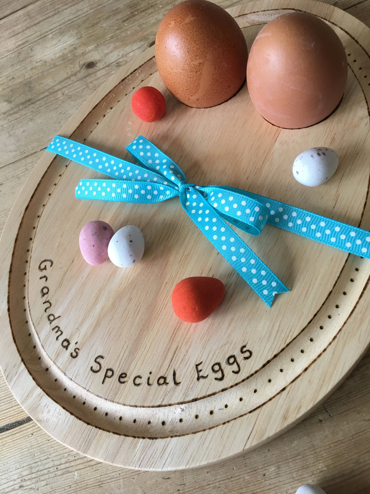 Personalised egg (cellent) breakfast board