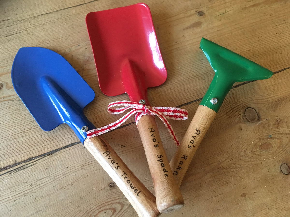 Children’s personalised gardening set