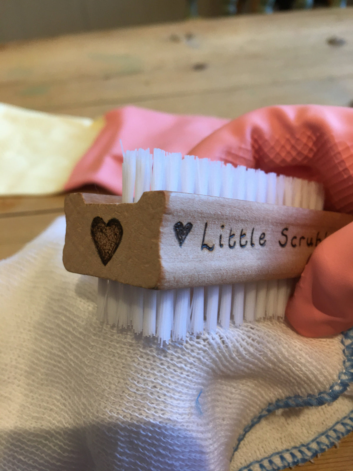Personalised nail brush / little scrubber