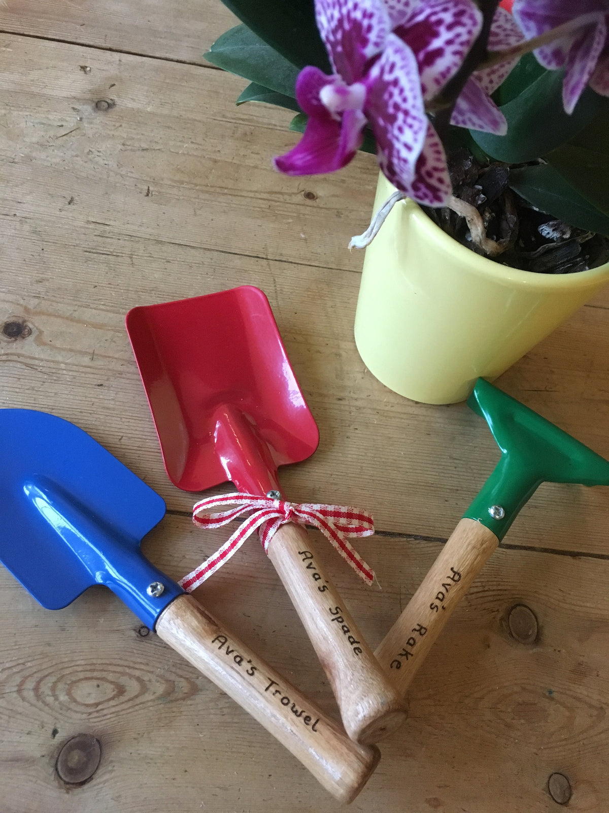 Children’s personalised gardening set