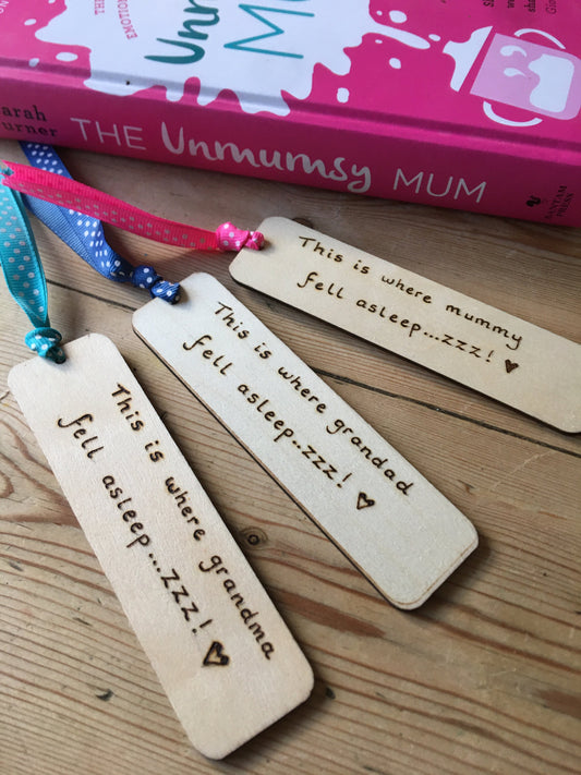 Personalised wooden bookmark / placeholder