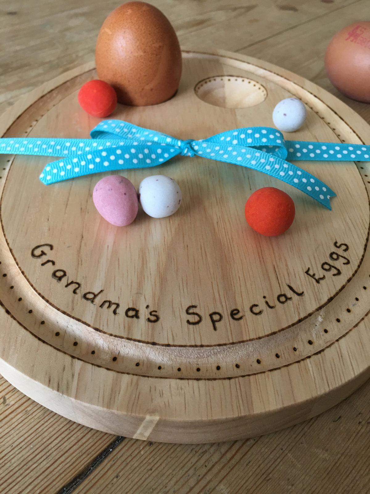 Personalised egg (cellent) breakfast board