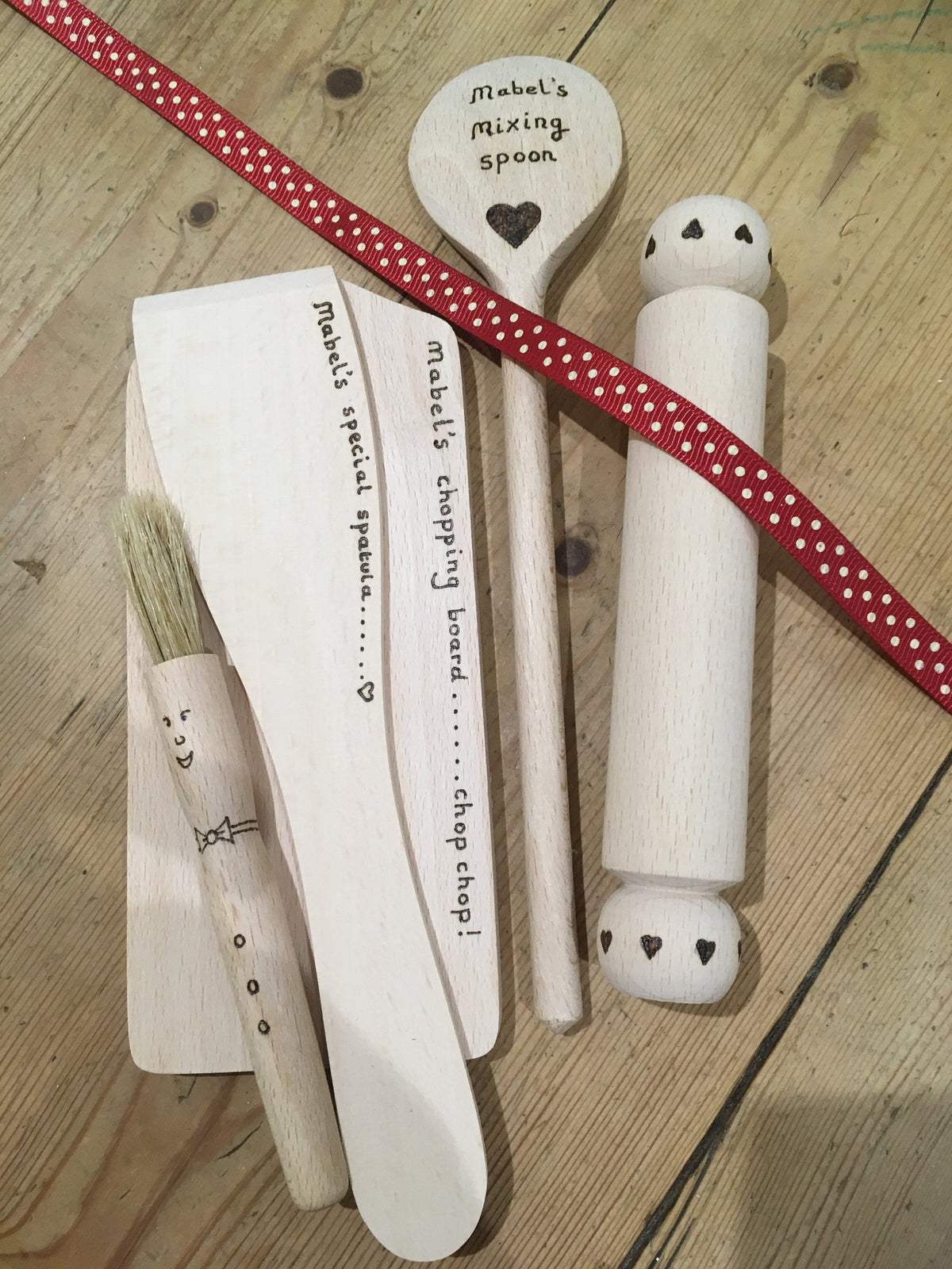 Children’s personalised baking set