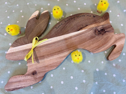 Personalised wooden bunny board