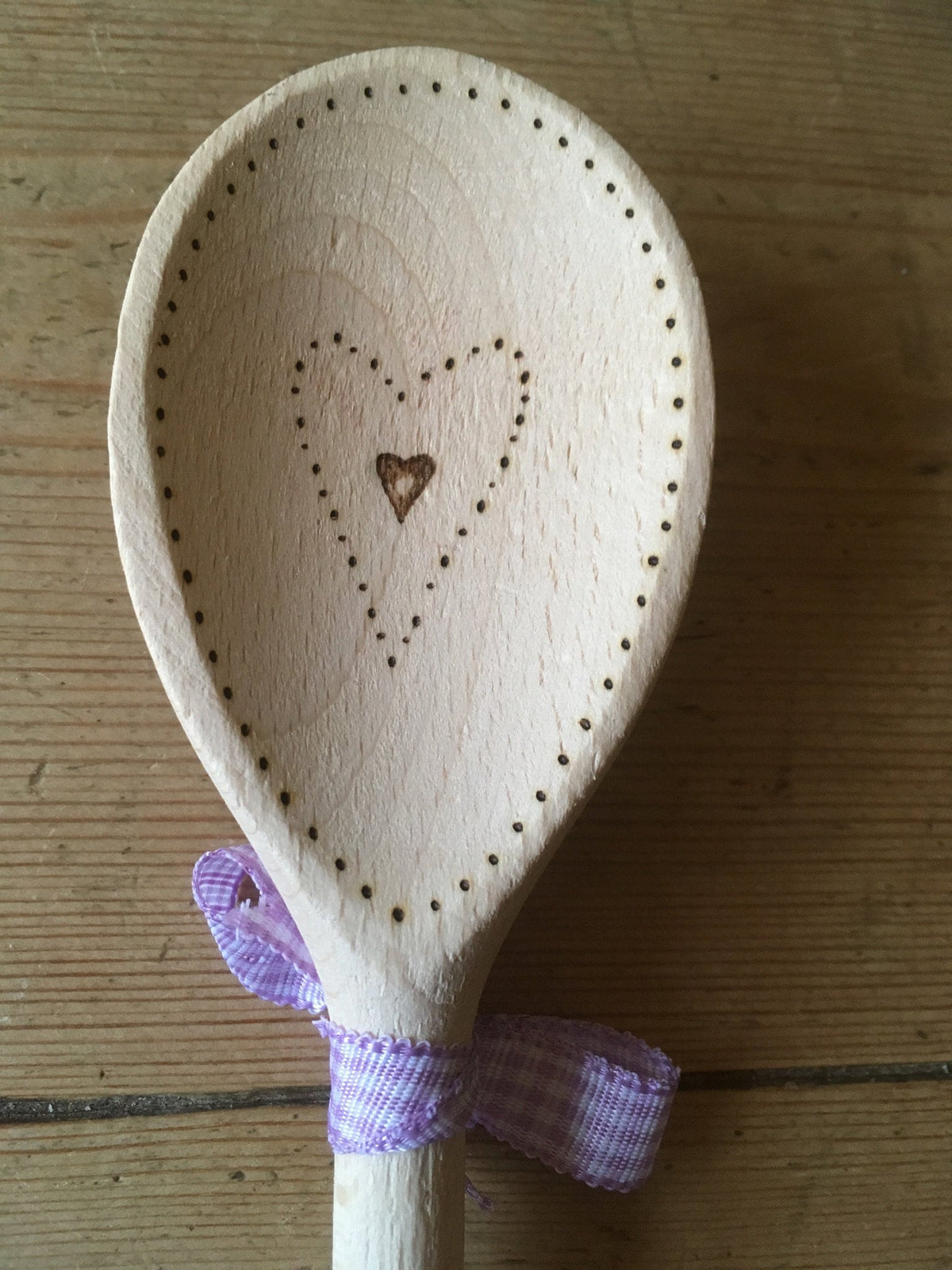 Personalised wooden spoon