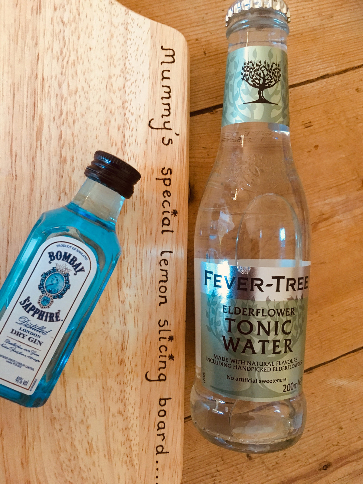 Gintastic lemon chopping board
