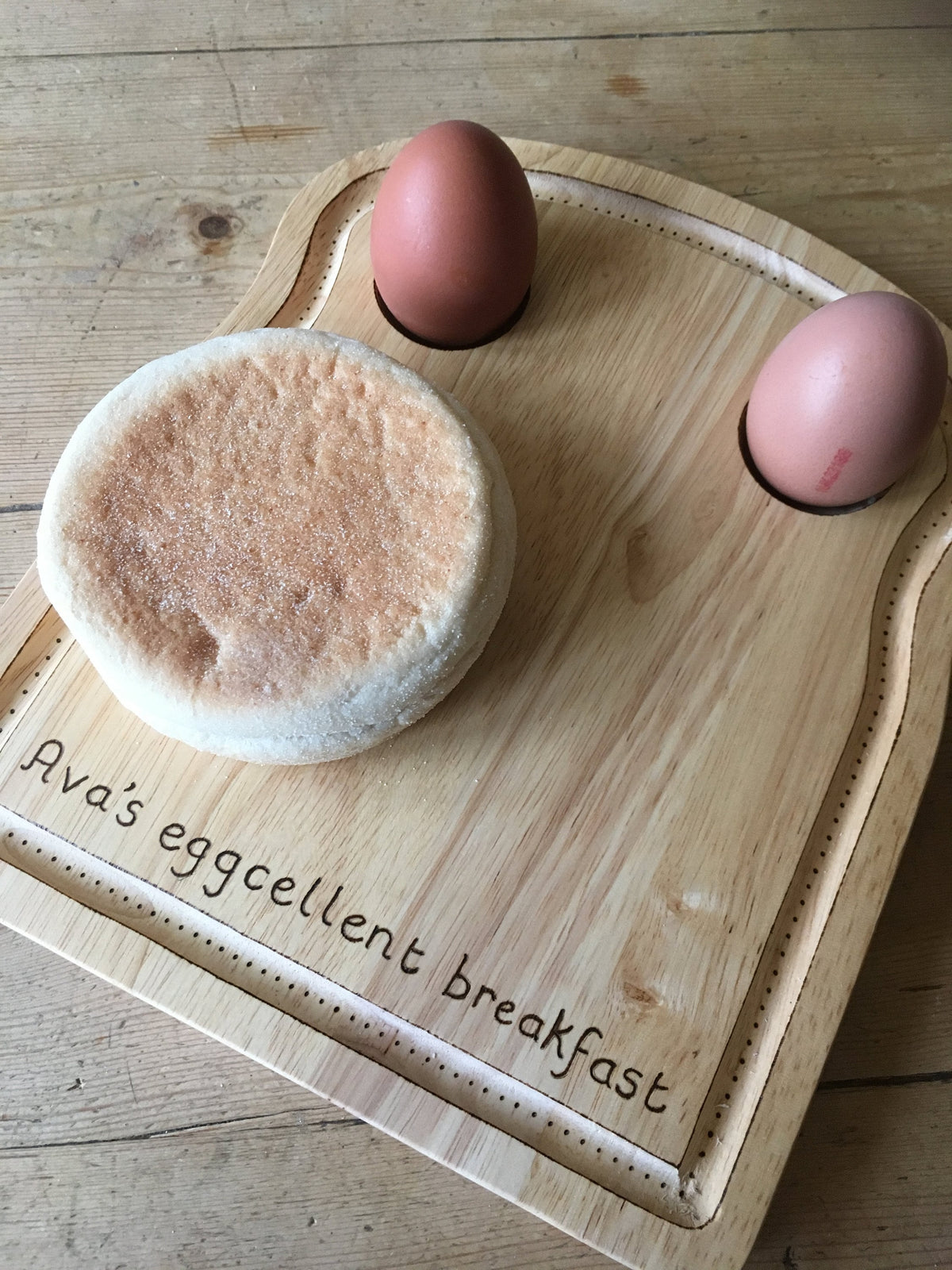 Personalised egg (cellent) breakfast board