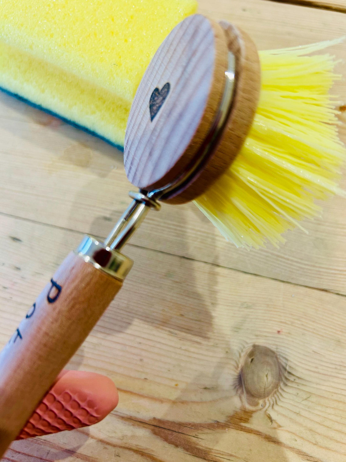 Personalised pot washing spring clean hand brush