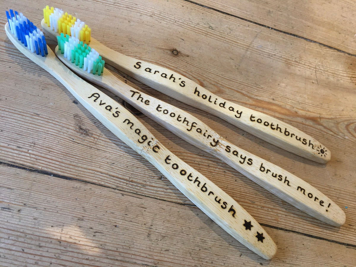 Personalised bamboo toothbrush