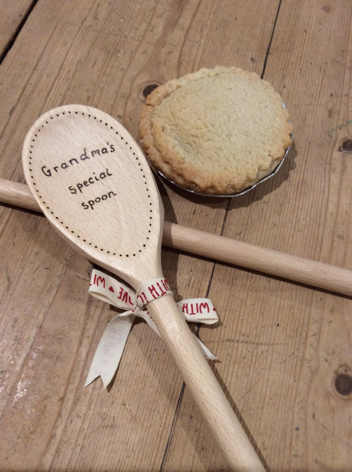 Personalised wooden spoon