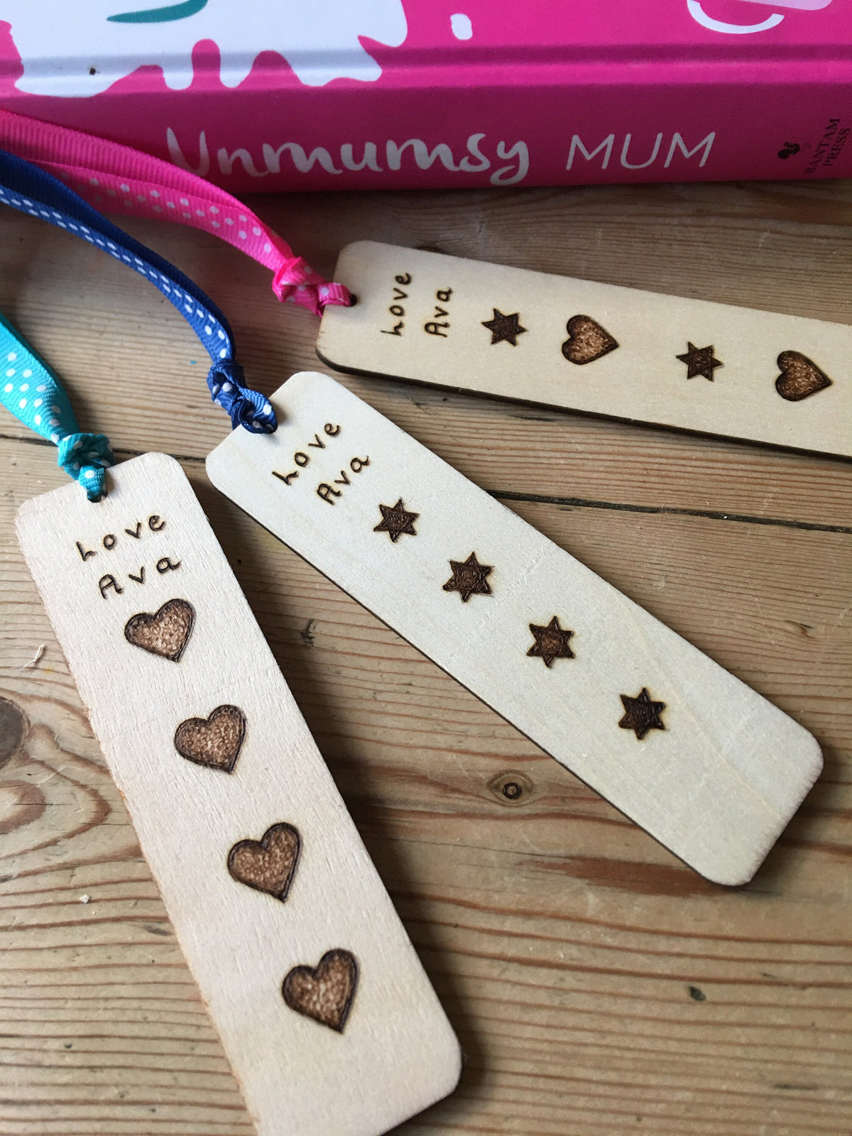 Personalised wooden bookmark / placeholder