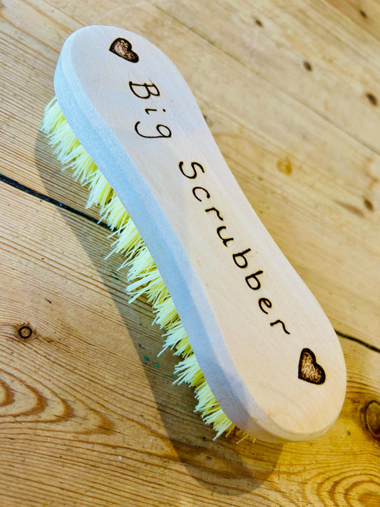 Personalised large scrubbing brush